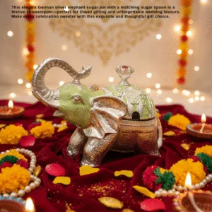 German silver elephant sugar pot - festive gifting ideas